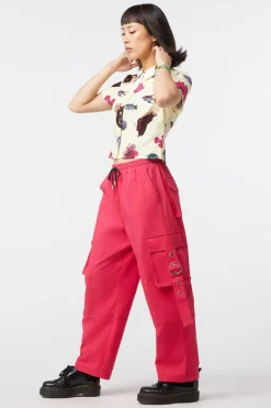 Women Dangerfield Pants & Jumpsuits*Contrast Stitch School Cargo Pant