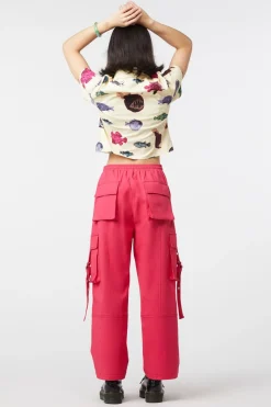 Women Dangerfield Pants & Jumpsuits*Contrast Stitch School Cargo Pant