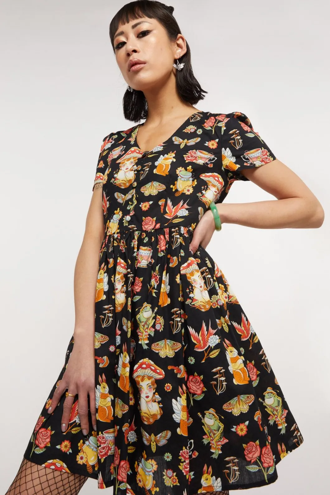 Women Dangerfield Dresses & Pinafores*Cottagecore Tattoo Dress