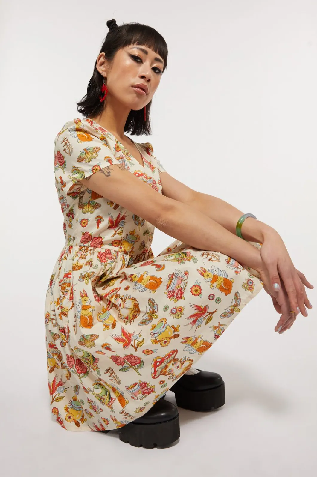 Women Dangerfield Dresses & Pinafores*Cottagecore Tattoo Dress