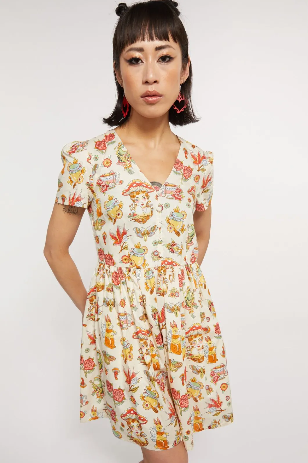 Women Dangerfield Dresses & Pinafores*Cottagecore Tattoo Dress