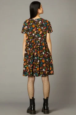 Women Black Friday Dresses & Pinafores*Crafty Witch Print Dress