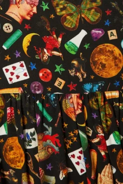 Women Black Friday Dresses & Pinafores*Crafty Witch Print Dress