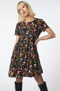 Women Black Friday Dresses & Pinafores*Crafty Witch Print Dress