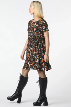 Women Black Friday Dresses & Pinafores*Crafty Witch Print Dress