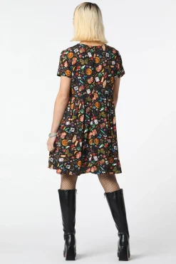Women Black Friday Dresses & Pinafores*Crafty Witch Print Dress