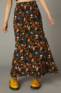 Women Black Friday Skirts & Skorts*Crafty Witch Print Skirt