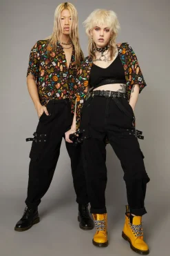 Men Black Friday Shirts & Tees*Crafty Witch Print Ss Shirt