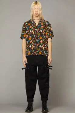 Men Black Friday Shirts & Tees*Crafty Witch Print Ss Shirt