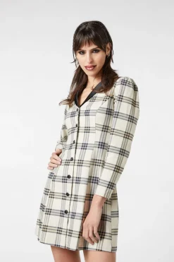 Women Dangerfield Dresses & Pinafores*Crescent Tartan Long Sleeve Dress