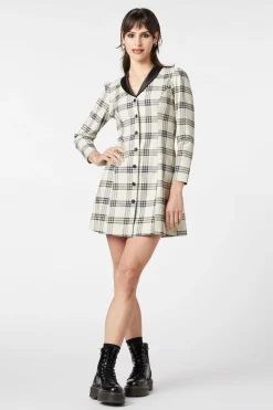 Women Dangerfield Dresses & Pinafores*Crescent Tartan Long Sleeve Dress
