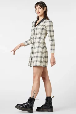 Women Dangerfield Dresses & Pinafores*Crescent Tartan Long Sleeve Dress