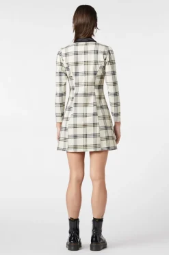 Women Dangerfield Dresses & Pinafores*Crescent Tartan Long Sleeve Dress