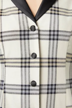 Women Dangerfield Dresses & Pinafores*Crescent Tartan Long Sleeve Dress