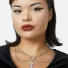 Accessories Black Friday Jewellery*Cross Double Chain Necklace