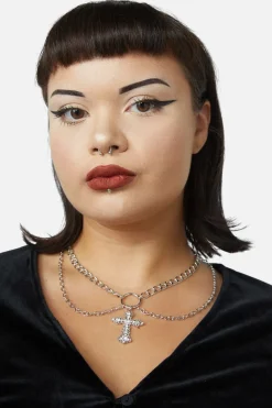 Accessories Black Friday Jewellery*Cross Double Chain Necklace