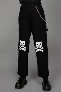 Women Black Friday Pants & Jumpsuits*Crossbone Goth Pant
