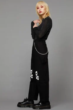 Women Black Friday Pants & Jumpsuits*Crossbone Goth Pant