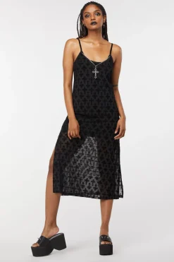 Women Dangerfield Dresses & Pinafores*Crucifix Mesh Slip Dress