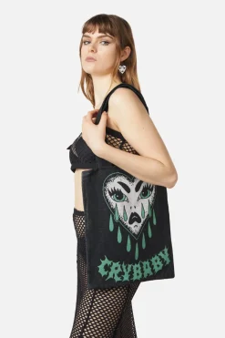Accessories Dangerfield Bags*Cry Baby Woven Tote