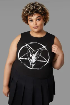 Women Black Friday Curve Tops & Blouses*Curve Baphomet Tank