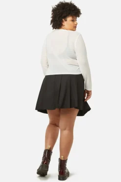 Women Dangerfield Curve Tops & Blouses*Curve Basic Mesh Long Sleeve Top