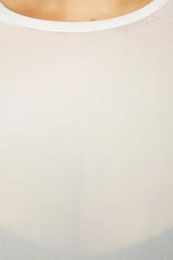 Women Dangerfield Curve Tops & Blouses*Curve Basic Mesh Long Sleeve Top