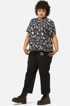 Women Dangerfield Curve Tops & Blouses*Curve Body Fossils Printed Blouse