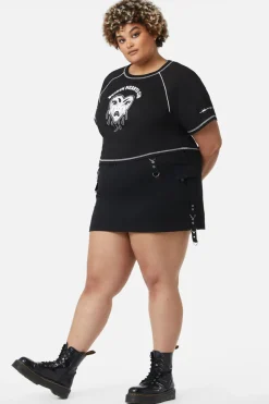 Women Dangerfield Curve Tops & Blouses*Curve Broken Hearts Crop Raglan