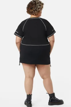 Women Dangerfield Curve Tops & Blouses*Curve Broken Hearts Crop Raglan