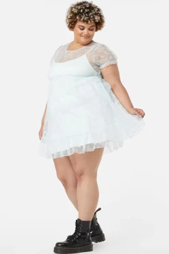 Women Dangerfield Dresses & Pinafores*Curve Butterflies On The Wall Mesh Dress