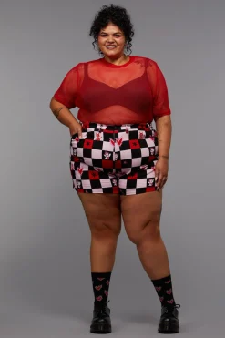Women Black Friday Skirts & Skorts*Curve Check It Goth Short