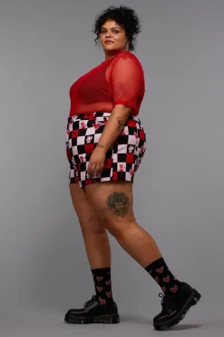 Women Black Friday Skirts & Skorts*Curve Check It Goth Short
