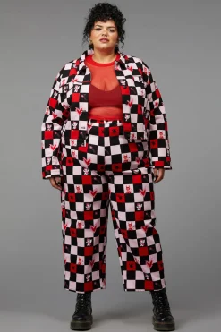 Women Black Friday Jackets & Coats*Curve Check It Out Goth Jacket