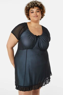 Women Dangerfield Dresses & Pinafores*Curve Confess Mesh Mini Dress