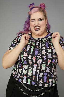 Women Black Friday Curve Tops & Blouses*Curve Creepy Cuties Blouse