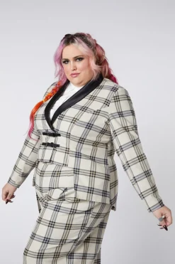 Women Dangerfield Jackets & Coats*Curve Crescent Tartan Tail Coat