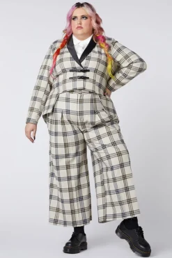 Women Dangerfield Jackets & Coats*Curve Crescent Tartan Tail Coat