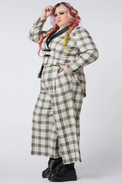 Women Dangerfield Jackets & Coats*Curve Crescent Tartan Tail Coat
