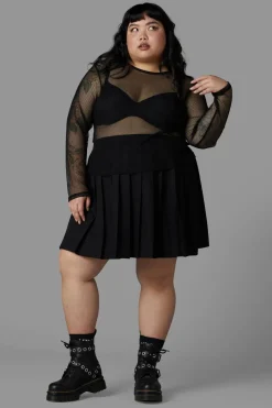 Women Black Friday Curve Tops & Blouses*Curve Dead Inside Mesh Top