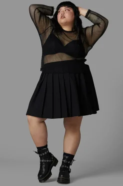 Women Black Friday Curve Tops & Blouses*Curve Dead Inside Mesh Top