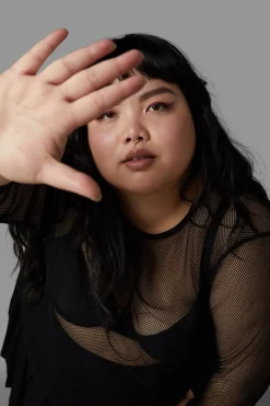 Women Black Friday Curve Tops & Blouses*Curve Dead Inside Mesh Top