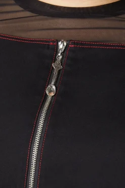 Women Dangerfield Dresses & Pinafores*Curve Defrauded Contrast Stitch Pinafore