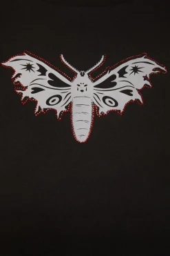 Women Dangerfield Curve Tops & Blouses*Curve Diamante Butterfly Zipper Tee