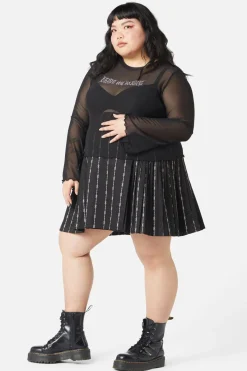 Women Dangerfield Curve Tops & Blouses*Curve Diamante Leave Me Alone Top