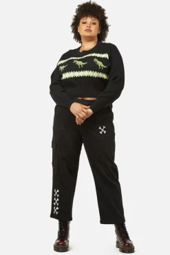 Women Dangerfield Knitwear & Cardis*Curve Dino Argyle Knit Jumper