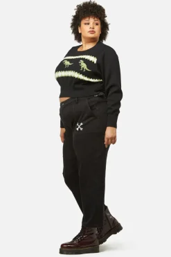 Women Dangerfield Knitwear & Cardis*Curve Dino Argyle Knit Jumper