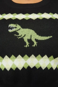 Women Dangerfield Knitwear & Cardis*Curve Dino Argyle Knit Jumper