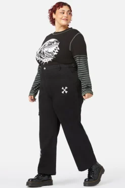 Women Dangerfield Curve Tops & Blouses*Curve Early Jurassic Contrast Ls Top