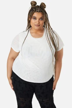 Women Dangerfield Curve Tops & Blouses*Curve Eliza Mesh Top